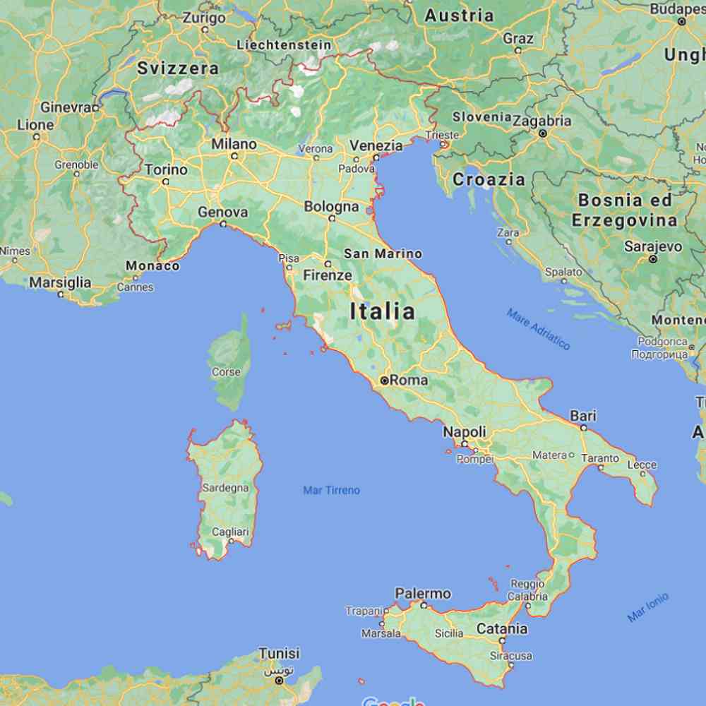cartina italia
